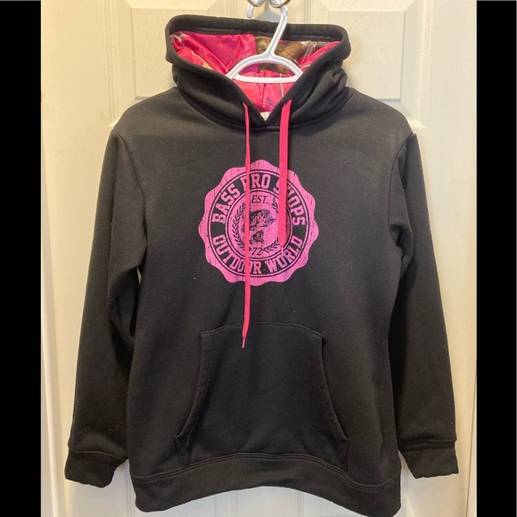 Bass Pro Shops Tops Bass Pro Shop Ladies Small Pink Camo Hoodie